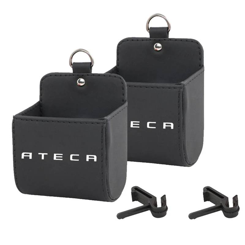 Type c X 2pcs Автомобильный карман-органайзер на вентиляционное отверстие, коробка для хранения для сиденья, сумка-контейнер, коробка, автомобильный держатель для мобильного телефона - Название цвета: Type c X 2pcs