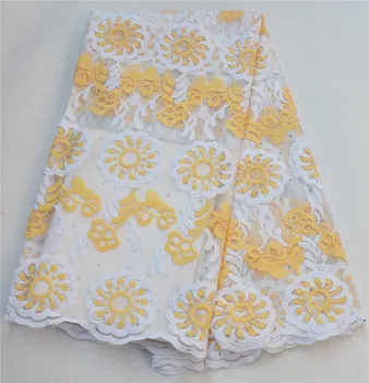 

New Design African Mesh Lace Fabric High Quality Nigerian Tulle Lace French Net Lace With Stones For Dress PFN004