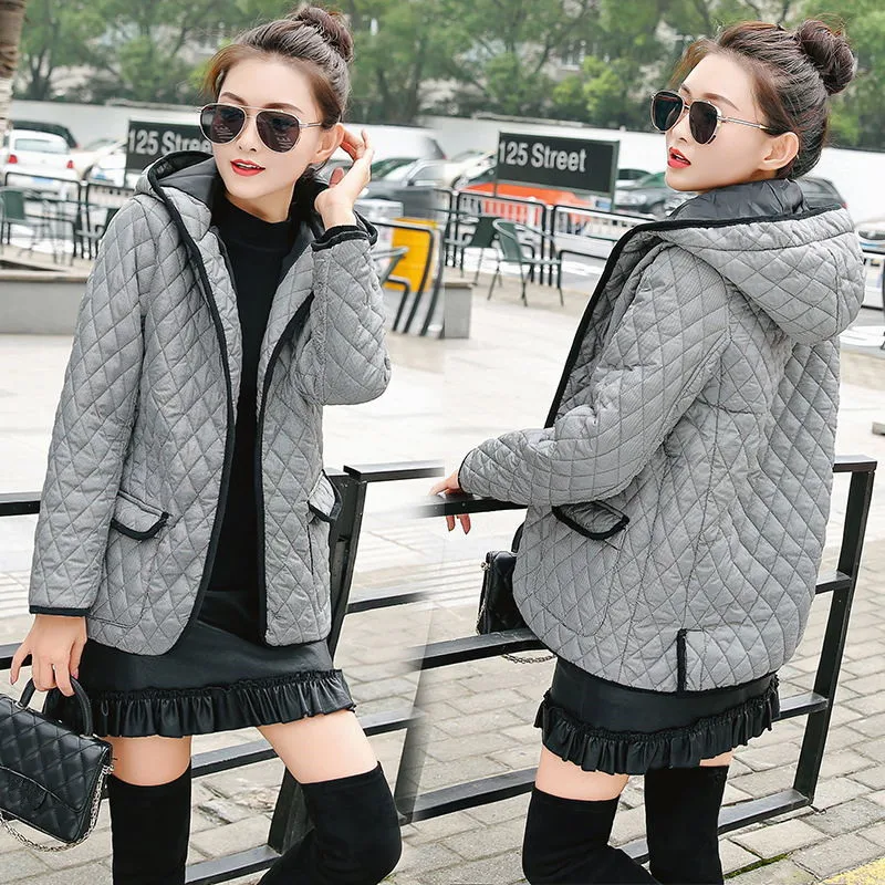 

Women Jackets Spring Autumn Hooded Jacket Pockets Short Jacket Loose Basic Jacket For Women Coats And Jackets Women Overcoats