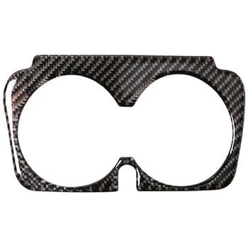 

for Mercedes Benz W205 C Class C180 C200 C300 GLC Accessories Carbon Fiber Car Interior Cup Holder Frame Trim Stickers