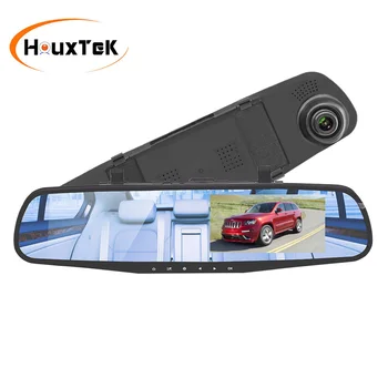 

Blue Mirror Dashcam 4.3 Inch Dash Camera FHD 1080P Auto Registrar with Rear View Cameras Video Recorder Car Dvrs