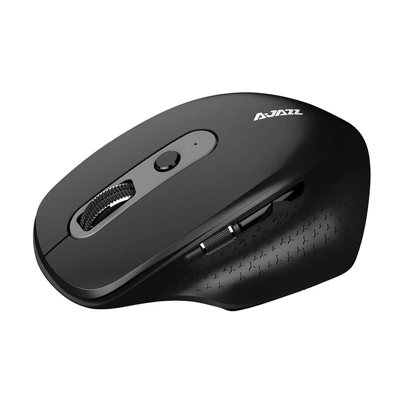 Черный Ajazz i660T беспроводная Bluetooth мышь многомодовая оптическая 3200 dpi BT4.0 2,4G type-C порт 250 Гц Скорость возврата игровая мышь для ноутбука - Цвет: Черный