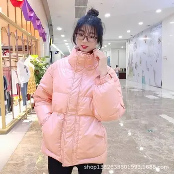 

Ozhouzhan Winter 2020 New Style ou huo Fashion Short Slim Fit Fashion Bright Surface Korean-style Loose Online Celebrity down Ja