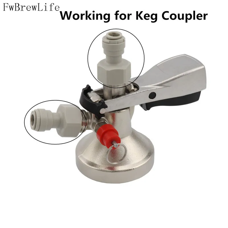 Plastic Speedfit Female Quick Connector Joint 38 516 PUSH IN TO 58 Thread TO SUIT BEER KEG COUPLERS AND TAP SHANKS (8)