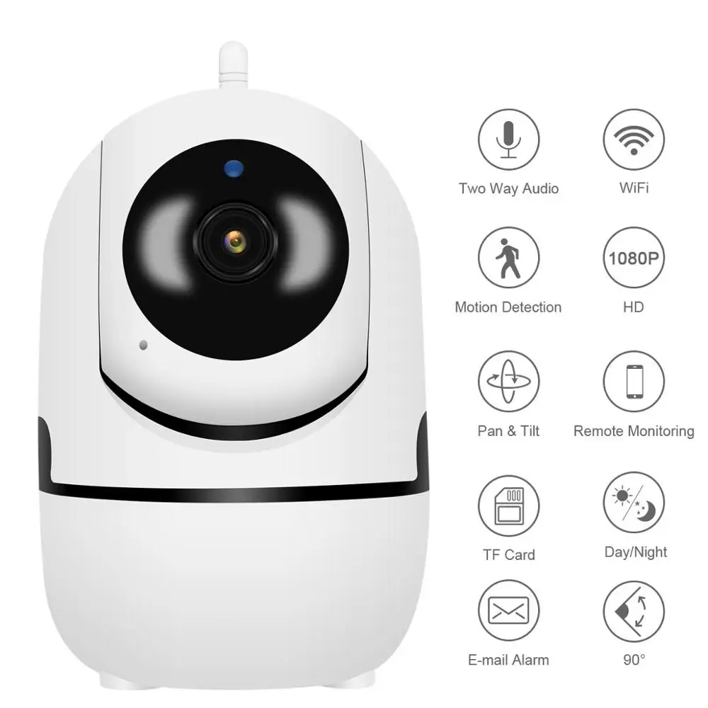 Беспроводная ip камера с облаком 1080P интеллектуальное автоматическое