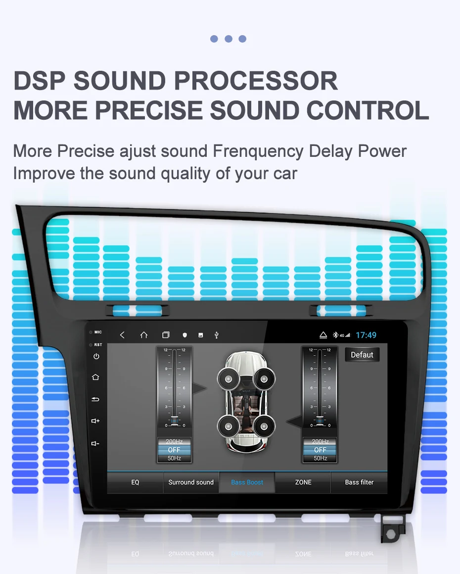 Flash Deal Isudar H53 4G Android 1 Din Auto Radio For VW/Volkswagen/Golf 7 Car Multimedia 8 Core RAM 4GB ROM 64GB GPS DVR 1080P Camera IPS 10