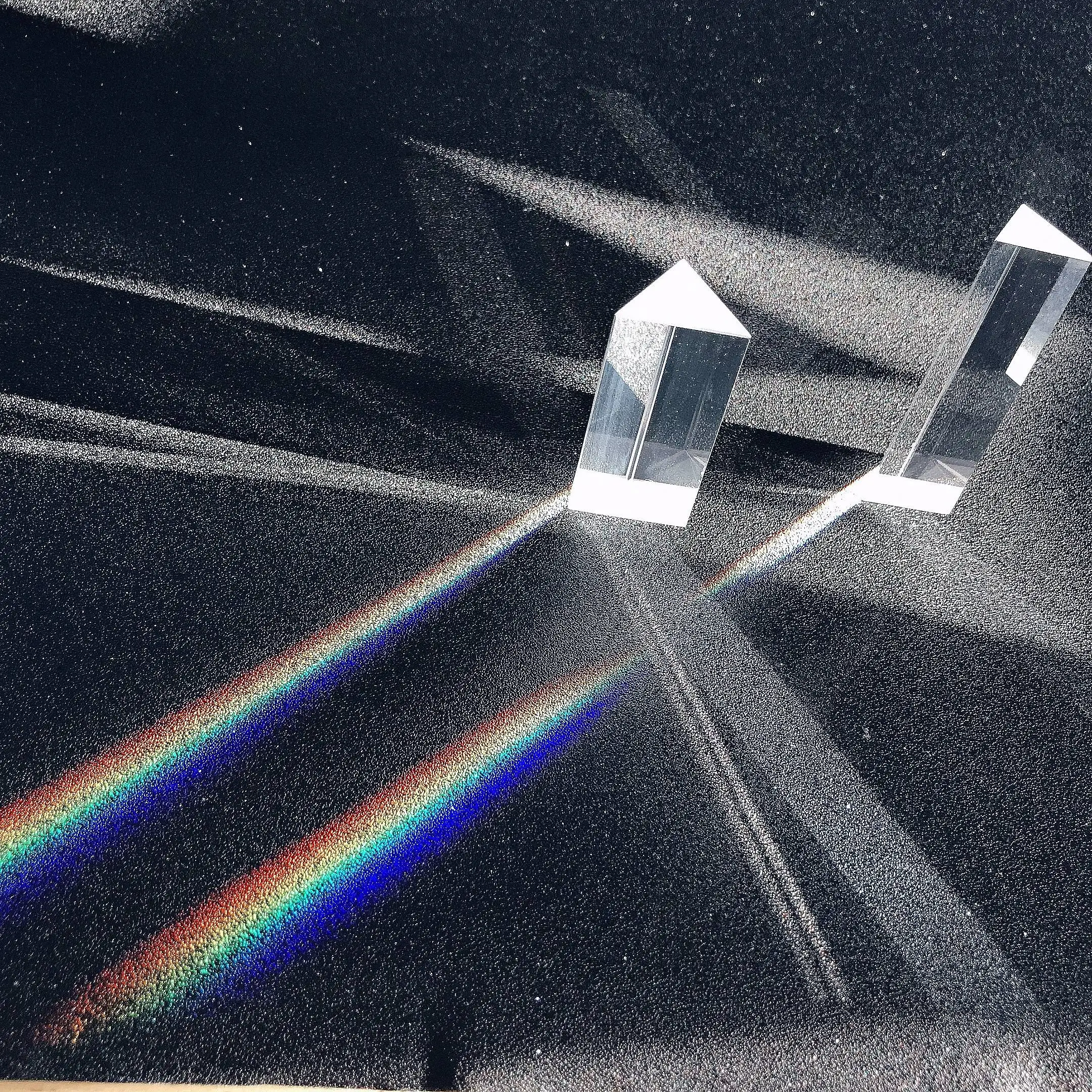 25*25*80MM Triangular Prism To See Rainbow Size Photo Photography Seven