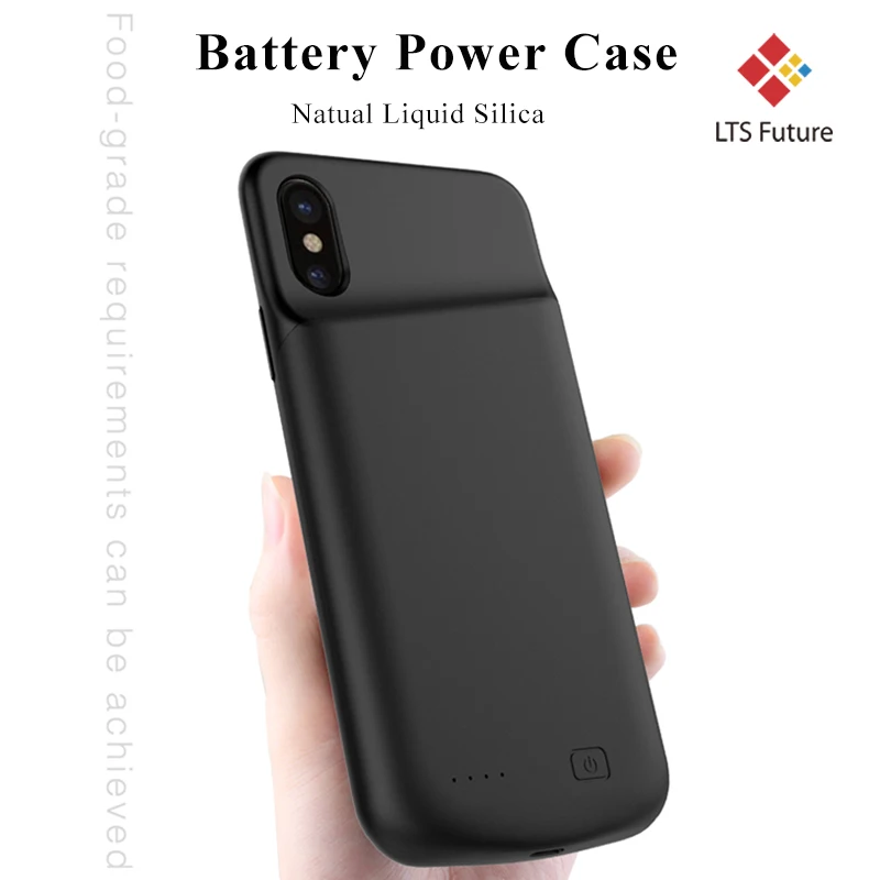 Slim Silicone shockproof Battery Charger Cases for iPhone X XS PowerBank Case Charge Cover | Мобильные телефоны и