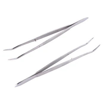 

Cuspidal Dental Tweezer Plier Forcep Teeth Clean Tools Professional Dentistry Instrument Stainless Steel Dental Tools Silver