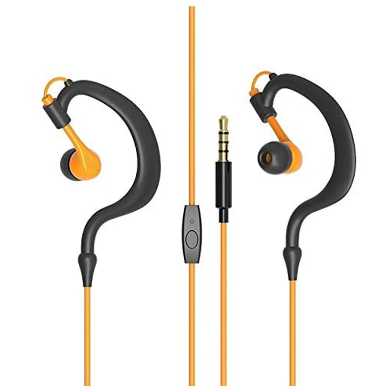 Universal Headphones in Ear Sweat Proof Sport Earbuds Earphones with Mic Stereo Workout for Running Jogging Gym for iPhone Honor