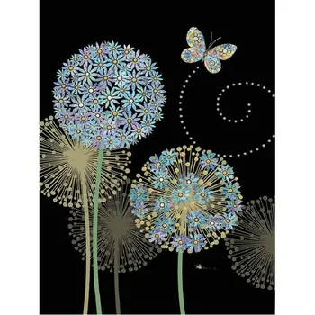 

5D Diamond Painting Cross Stitch Dandelion DIY rhinestone Mosaic Kit flower Square Diamond Embroidery Patterns Wall Art Painting