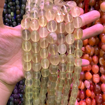 

Natural Yellow Lemon Quartz Beads 15'' Freeform Irregular DIY Loose Beads For Jewelry Making Beads Bracelet For Women Necklace