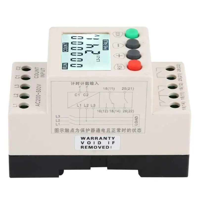 3 фазы защитное реле модный Din Rail над/под Напряжение защитное устройство предохранитель необходимые предметы домашнего обихода
