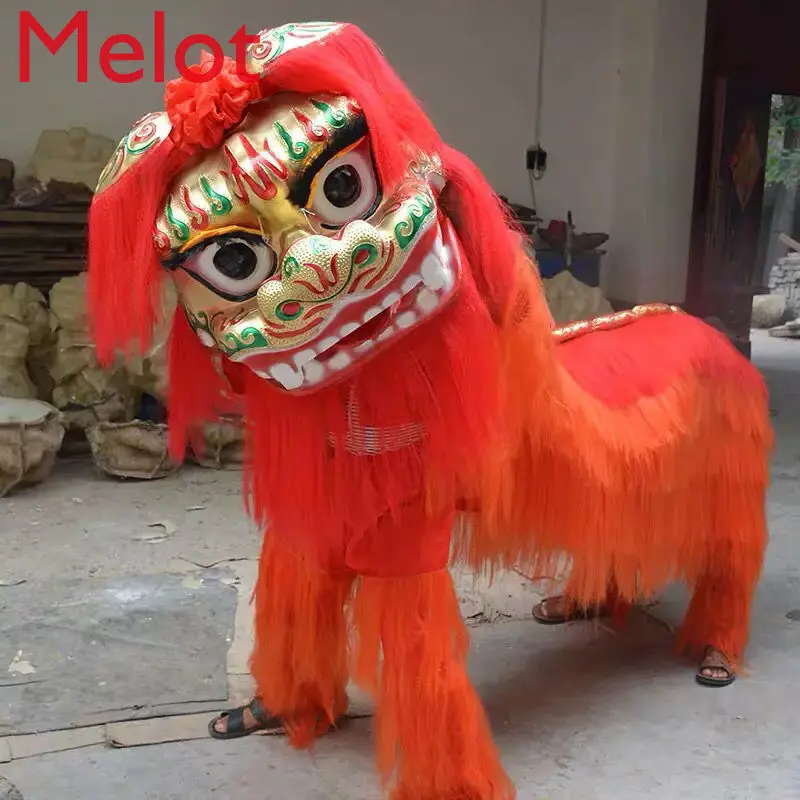 Lion Dance Props Complete Set of North Lion Adult Double Dance Lion's Head Props High-End Performance