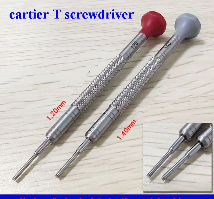 1,2 мм и 1,4mm T Форма Нержавеющая сталь для часов отвёртка для Carter's, задний Чехол