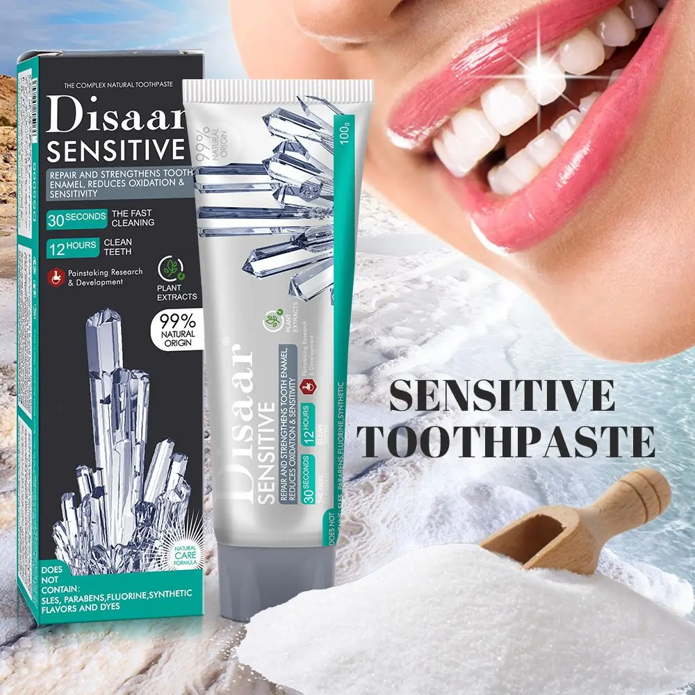 Natural Sea Salt Teeth Whitening Toothpaste Oral Hygiene Antibacterial