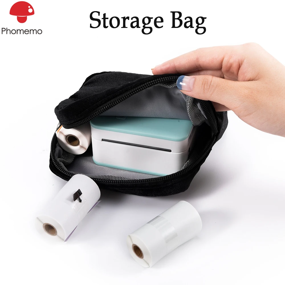 Phomemo Thermal Printer Storage Bag Suitable for M02/M02S/M110/M02 Pro Thermal Paper Roll Storage Bag, stationery storage box
