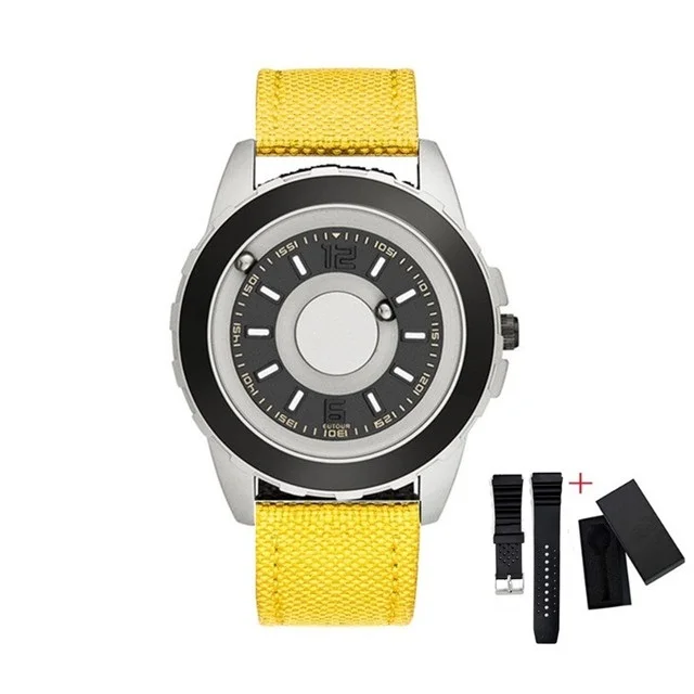 Silver Yellow Canvas