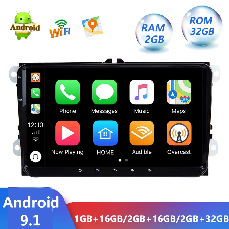 

Android 9.1 2 Din Car Radio 9'' 2Din Universal Car Autoradio GPS Multimedia Player for VW Volkswagen POLO PASSAT Golf Jetta