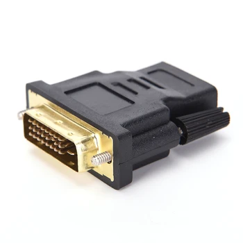 

1Pcs X M-F Adapter Converter DVI-D 24+1 Pin Male To HDMI Female M-F Adapter Converter For HDTV LCD Monitor