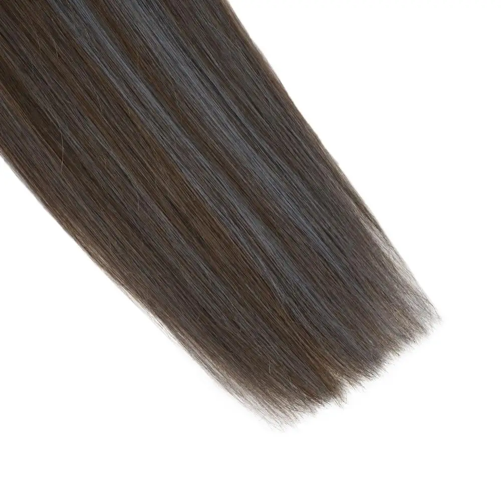 Clip on Extensions Real Human Hair Natural Straight 14-22inch Double Weft Machine Remy Clip in Hair Extensions 120g/set 10 Pcs