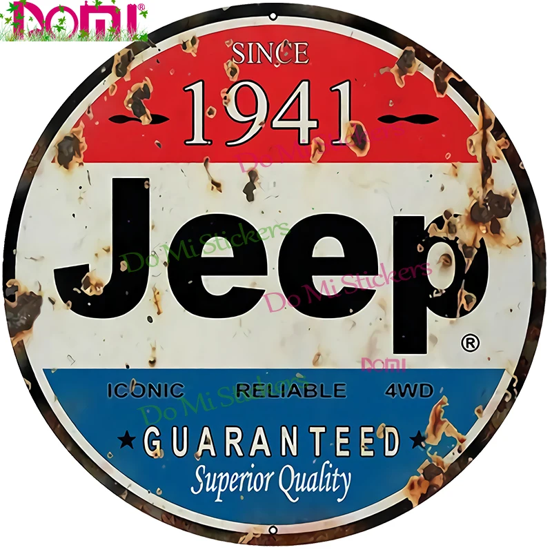 Aged Looking 1941 Jeep Decal Motocross Racing Laptop Helmet Trunk Wall Vinyl High Quality Car Sticker Die-Cut Waterproof PVC