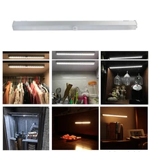 Dozzlor датчик движения свет под освещение шкафа USB аккумуляторная палка беспроводной активированный шкаф огни