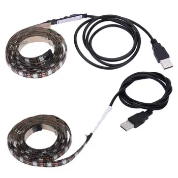 

5050 RGB Flexible Light 1M 2M TV Background Lighting RGB LED strip Adhesive