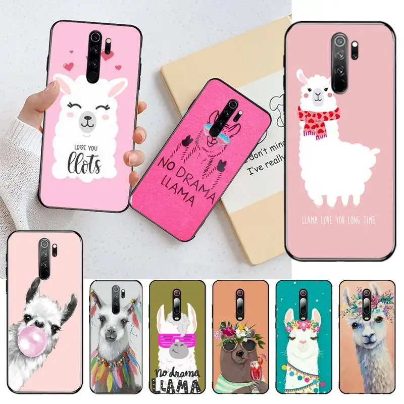 CUTEWANAN Lama Llama Alpacas Phone Case Cover for Redmi Note 8 8A 7 6 6A 5 5A 4 4X 4A Go Pro Plus Prime | Мобильные телефоны и