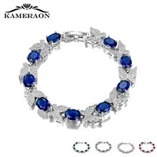 Новинка, римские Стразы-бабочки, натуральный циркон, браслет, металлическая цепочка на запястье, браслет для любви, женский шарм, подарок на свадьбу, ювелирное изделие