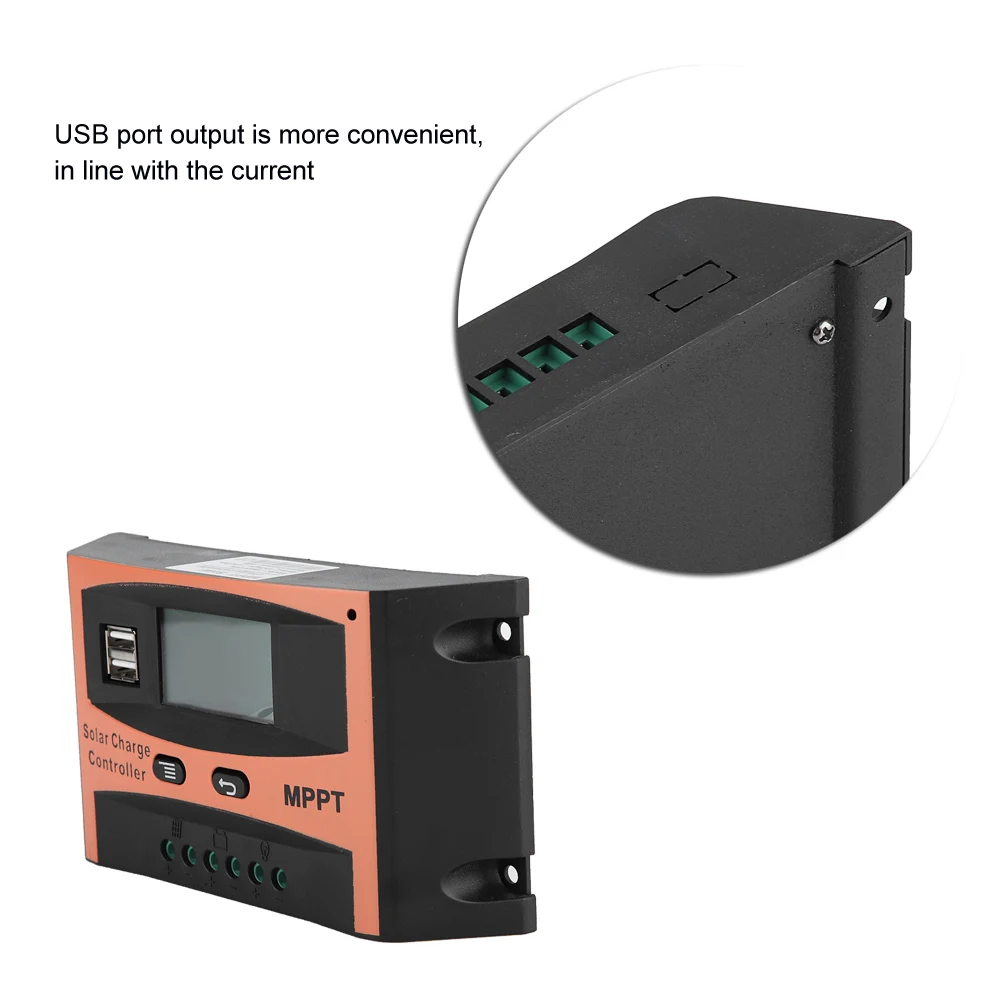 12 V/24 V со слежением за максимальной точкой мощности, Панели солнечные Regulador ЖК-дисплей Экран Авто Батарея контроллер с цифровым индикатором напряжения нагрузки
