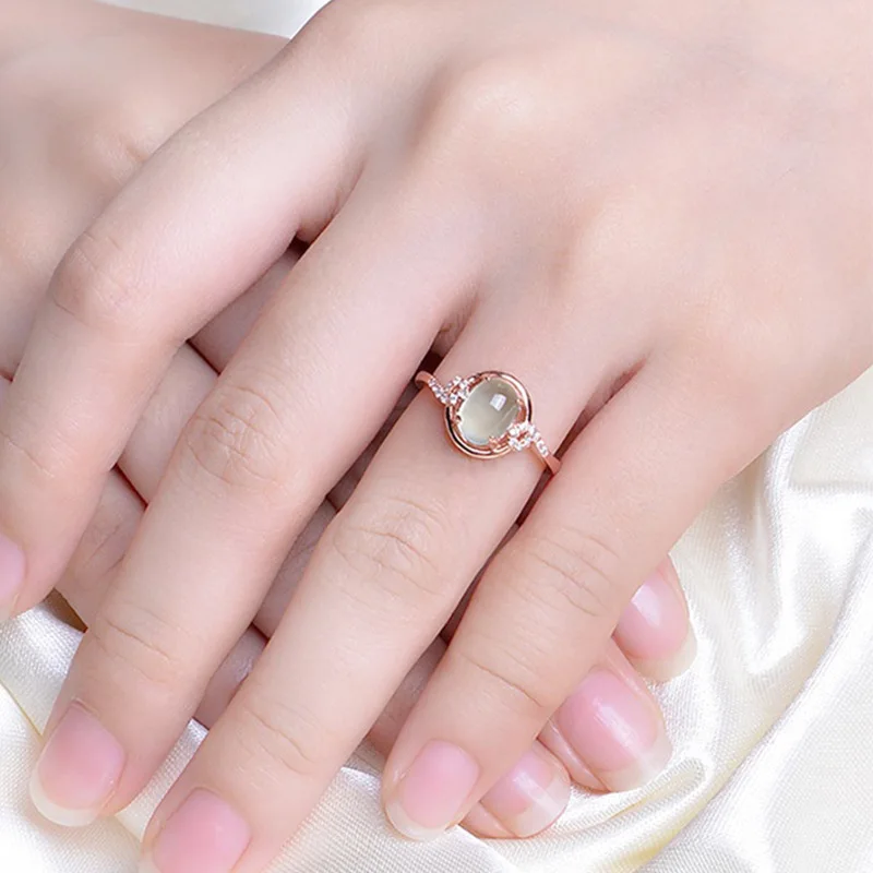 Anello con pietra in argento 925 Mantra