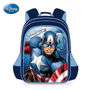 

Disney Marvel Primary school student school bag boy Captain America 3D stereo backpack Spiderman child backpack