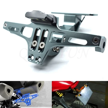 

Universal CNC aluminum motorcycle adjustable angle number plate bracket For KTM Duke 200 390 125 RC125 RC200 RC390 125Duke