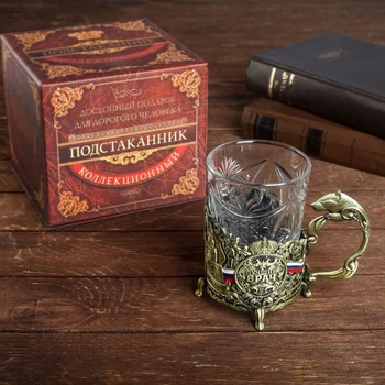 

Cup holder with a glass "The best doctor"