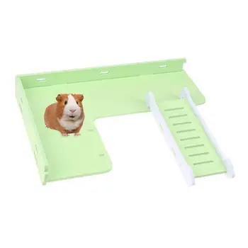 

UEETEK Hamster Climbing Ladder Playing Platform Funny Board Climbing Toy Creative Board Toy Hamster Fence Ladder Springboard Toy