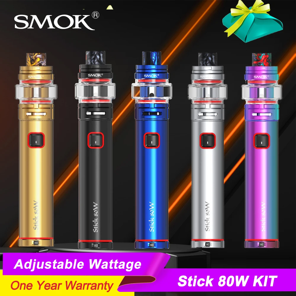 Оригинальный SMOK Stick 80 Вт 2800 мАч батарея 6 мл TF Бак Регулируемая мощность