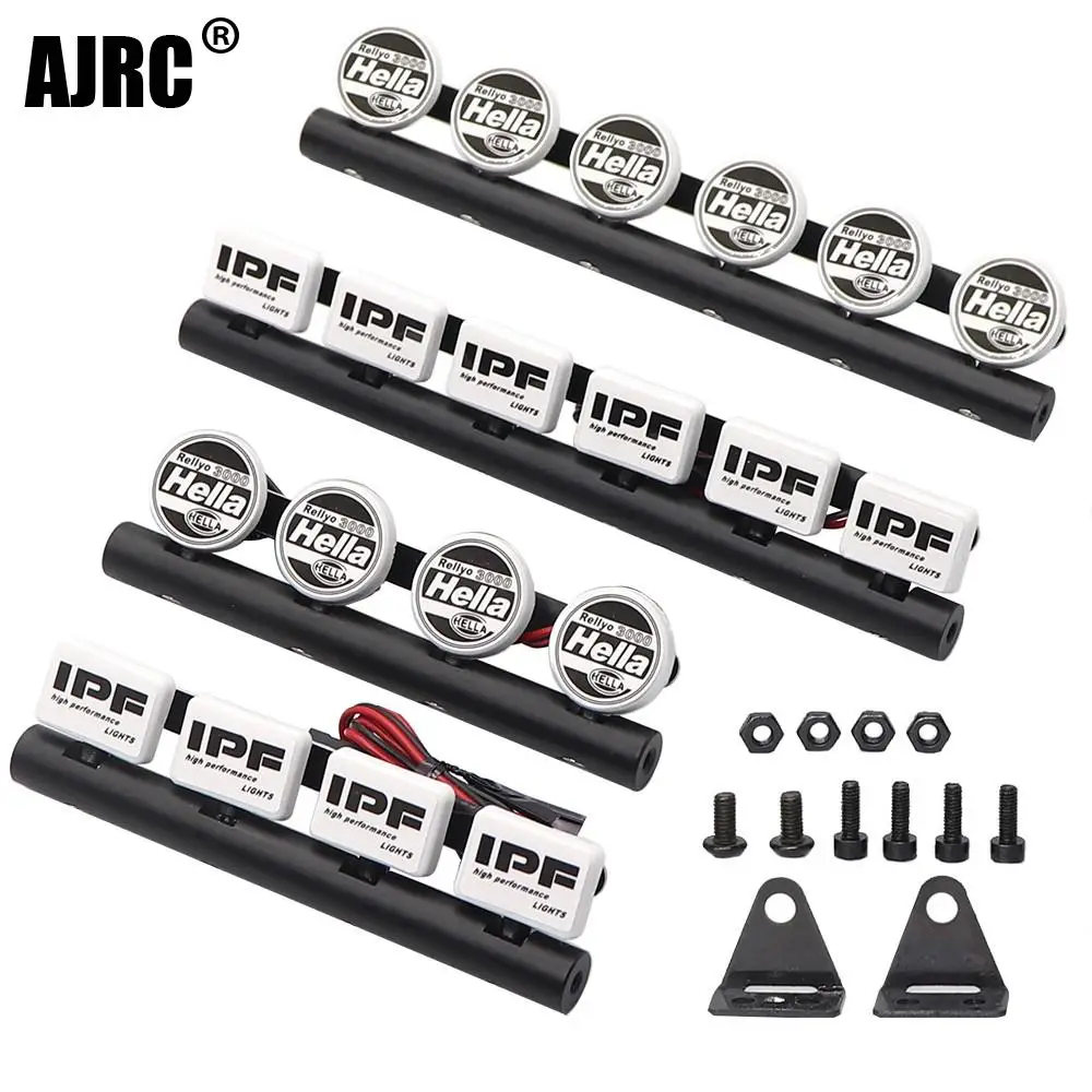 Fern gesteuerte Auto LED Licht leiste für trx4 trx6 axial scx10 ii 90046 d90 rgt rc4wd d110 rc Raupen wagen Karosserie Dach leuchte