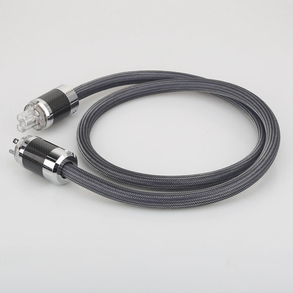 Audiocrast P101 DW15 Hi End OFC кабель питания с родиевым покрытием из углеродного волокна AC