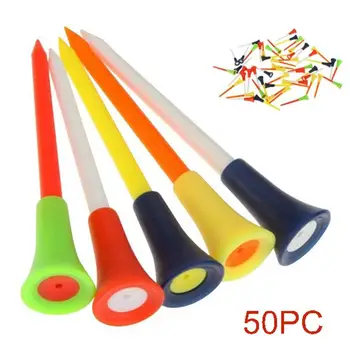 

50Pcs/Set 83mm Durable Golf Tees Cushion Top Ball Holder Durable Portable Golf Accessories Training Accessories