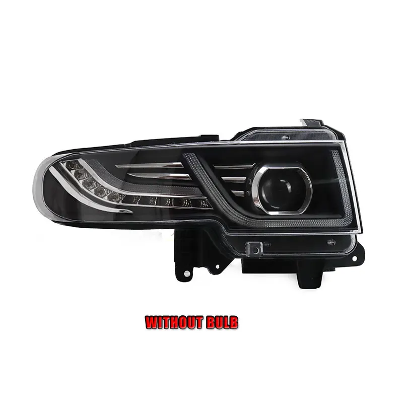 without bulb version 2 шт. автомобильный стиль светодиодный фары для Toyota FJ CRUISER 06-15 для FJ Головной фонарь светодиодный DRL Объектив двойной луч H7 HID Xenon bi xenon объектив - Цвет: without bulb version