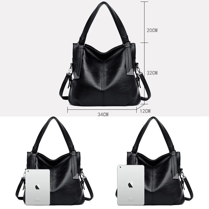 Fashion New Woman Handbags Genuine Leather Tote Female Classic Shoulder Crossbody Bag Ladies Designer Luxury Brand Messenger Bag