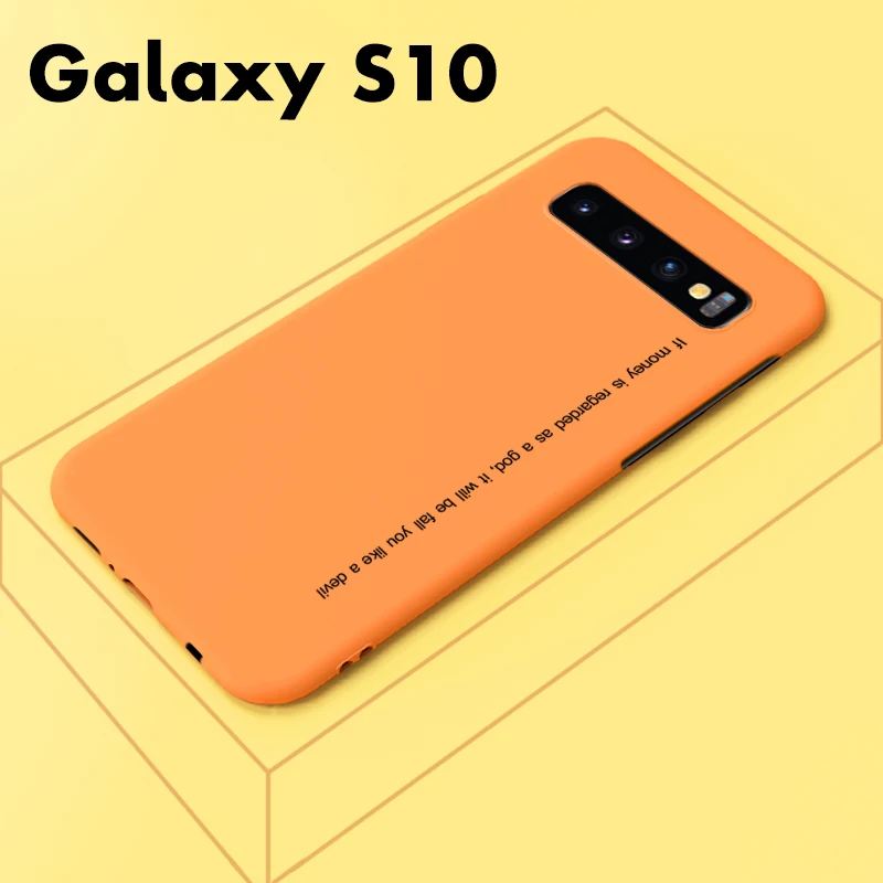 Цветной ультра тонкий чехол для телефона для Galaxy S10 Plus, Жесткий Чехол из поликарбоната, матовый чехол для samsung Galaxy S10, версия 5G