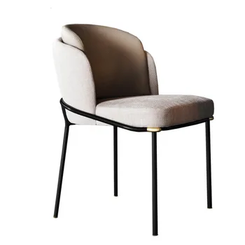 

Nordic dining chair modern simple home back chair creative coffee shop adult chair restaurant leisure chair