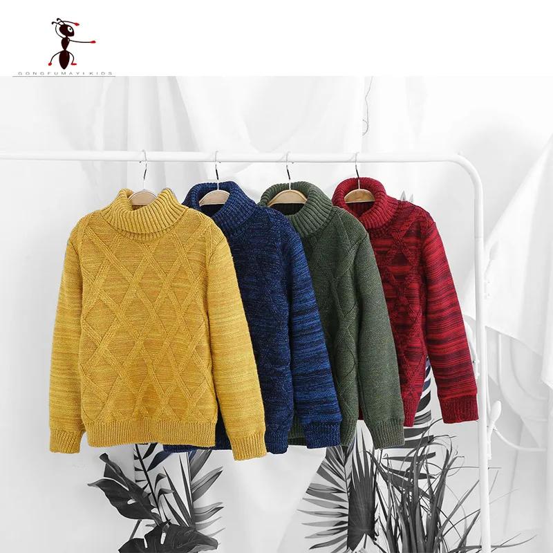 Kung Fu Ant Kids Boys Sweater Autumn Winter Cotton Toddler Clothing Kids Pullover Sweater For Boys Outerwear Coat