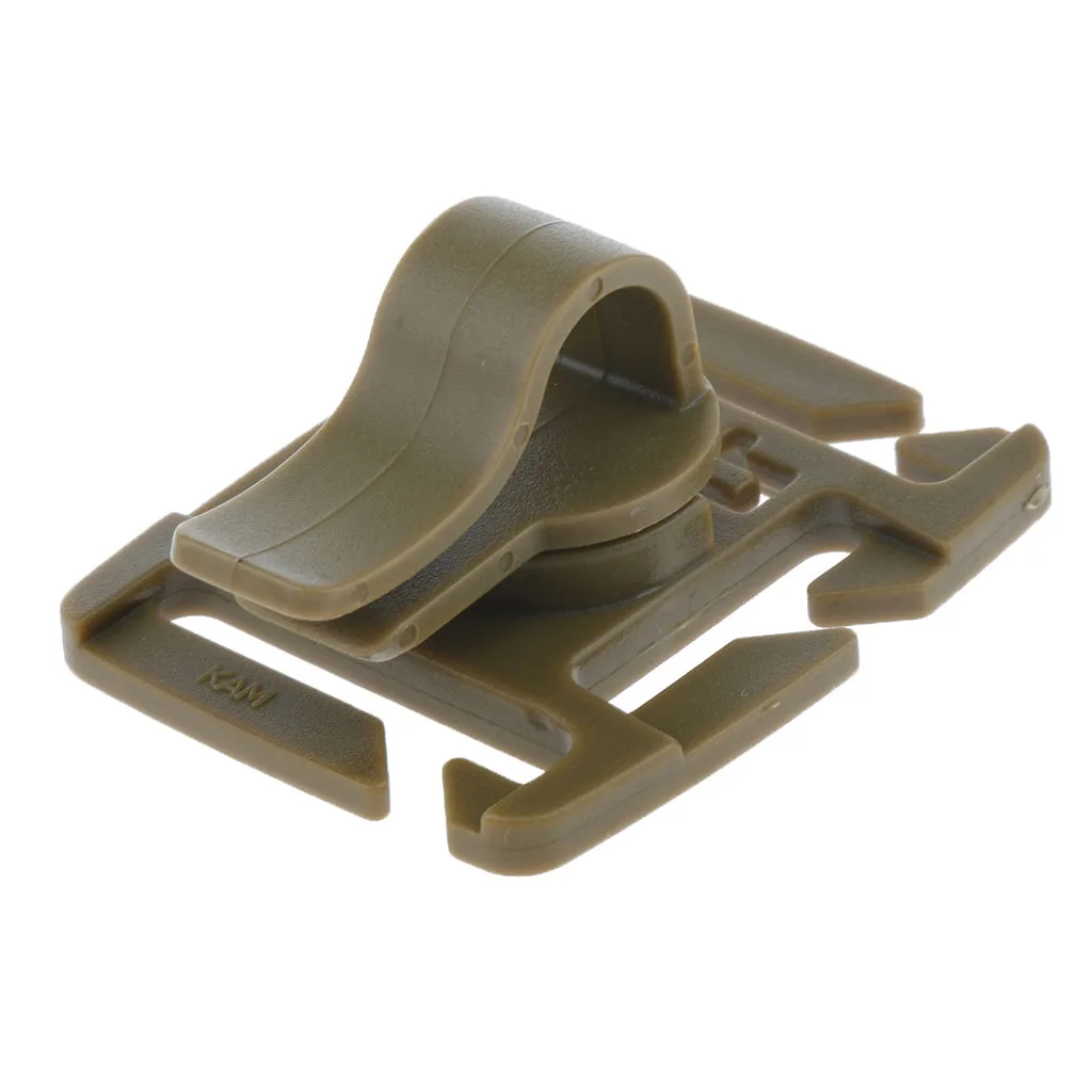 Hydration Pack Water Bladder Drinking Tube MOLLE Webbing Clip Holder Plastic