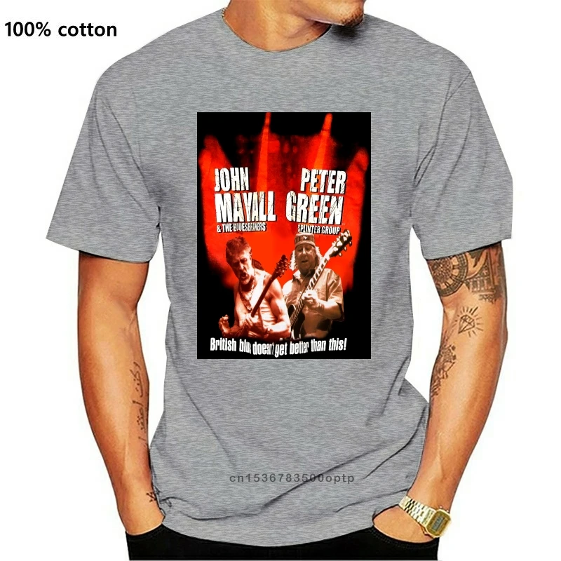 Джон МАЯЛ Питер Грин в концерта может/июня Тур 2000 футболка Размеры XL мужские