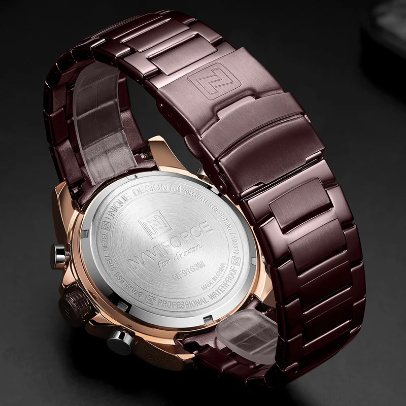 Top Brand Men Watches Naviforce Fashion Luxury Quartz Watch Mens Military Chronograph Sports Wristw-6