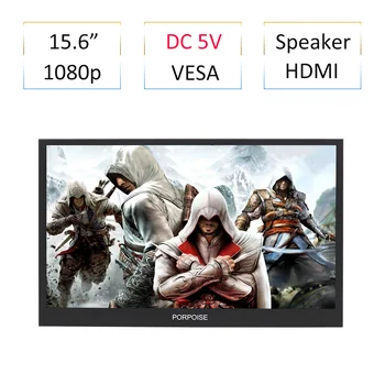

15.6 Inch DC Charge 1080 HD Portable Game Monitor For Switch Ps4 Xbox NS HDMI IPS Screen PC Laptop Second Display For Programmer