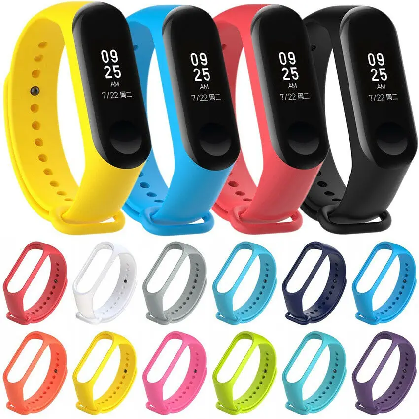 TPU Silicone Smart Band Replacement Colorful Bracelet Band Strap For Xiaomi Mi Band 3 Strap Mi Band4 M3 M4 Best Quality Strap